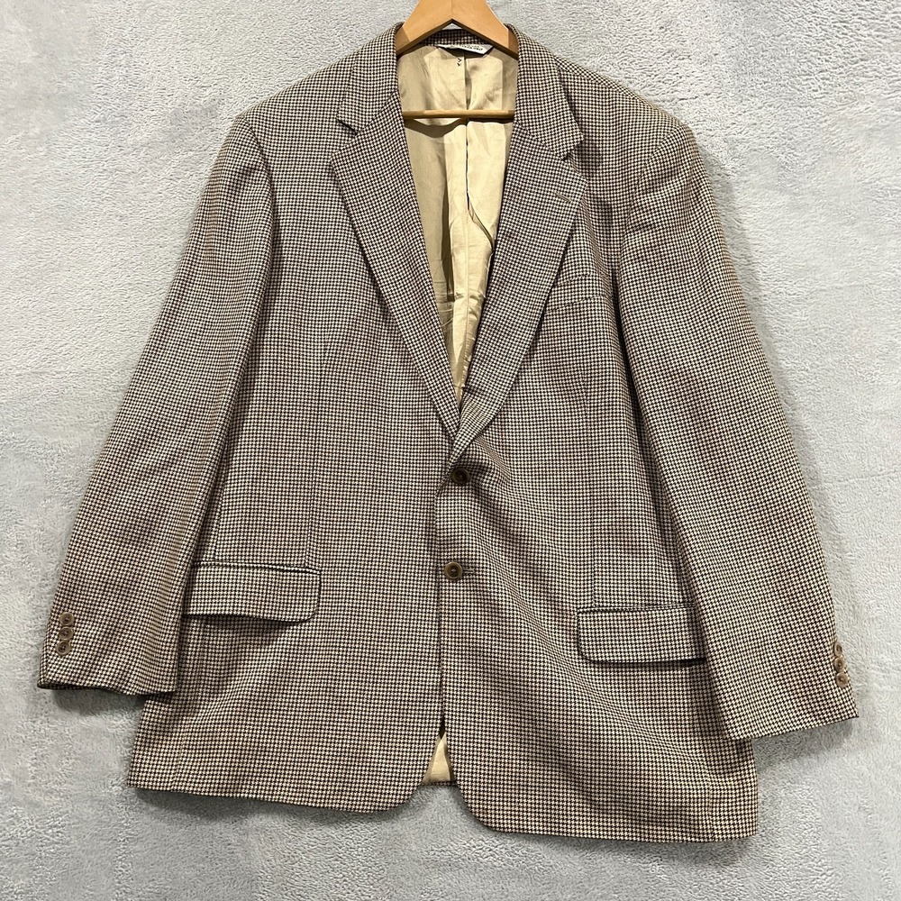 Vintage AKA Eddie Bauer Blazer Men's 46 Tall Silk Wool Academia Sports Coat USA